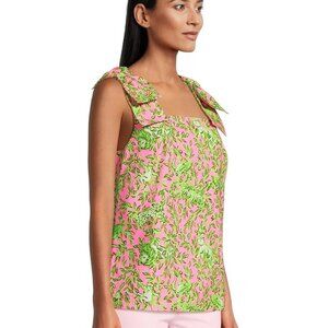 Lilly Pulitzer Anders Tunic Size 4 Rousseau Pink Mane Character Energy NWT $168